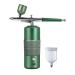Air Compressor Air Brush Paint Spray Guns Rechargeable for Art Craft Cake Fog Sprayer Green