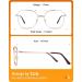 TIJN Blue Light Blocking Glasses,Computer/Gaming/Screen Bluelight Filter Eyeglasses for Women Men,Oversized Metal Frame - 03.rose Gold/Tortoise - Buy Online on GoSupps.com