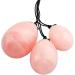 Shop Mookaitedecor Rose Quartz Yoni Eggs & Pelvic Floor Trainer Set - 3 Sizes for Bladder Relief & Relaxation | Postpartum Essential - Buy Online on GoSupps.com