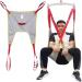 Lift Sling for Toileting Medical Transfer Sling Heavy Duty Divided Leg Shower Sling for Patient Lifts Full Body Sling with Head Support for Hospital Home and Nursing Homes