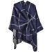 Buy Women's Cotton Cashmere Scarf - Soft Warm Blue Triangle Winter Scarf | International Shipping - Buy Online on GoSupps.com