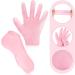 Ninnyi 2 Pairs Moisturizing Silicone Glove Socks Women Set Foot Spa Gel Pedicure Silicone Socks for Dry Cracked Feet Calluses Foot Care Pink Anti Slip Aloe Socks - Buy Online on GoSupps.com
