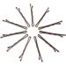 Dofash 3.5CM/1.38IN Mini Steel Bobby Pins Small Hair Pins Hair Accessories Bobby Pins Brown with Gift Box for Girls 100PCS(Brown) 3.5cm Brown (100pcs) - Buy Online on GoSupps.com