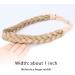 Gledola 2 Strands Fishtail Plaited Braids Headband Braided Synthetic Hair Elastic Stretch Hair Accessory for Bride Women Teens Girls Wedding (Honey Blonde) - Buy Online on GoSupps.com