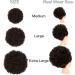 Short Kinky Curly Synthetic Afro Puff Ponytail Extension 4# (90g) - Large Updo Hair Bun Chignon Clip-In Wig - Buy Online on GoSupps.com