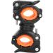 Stick Cane Drive Rollator Walker Cane Holder Stand ABS Portable Safe Rotate for Daily Life for Elderly (Black Orange) - Buy Online on GoSupps.com
