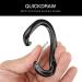 XINDA 16kN Small Wire Carabiner Clips for Camping, Hiking, Hammocks - 2 Pack Black - Buy Online on GoSupps.com