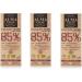 Alma do Cacau Chocolate Origins 85% Cacao - Pack of 3 x 100g tablets - Vegan and Paleo product - From S o Tom and Pr ncipe - No cane sugar or palm oil - Product packaged with nutrients