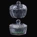 OLACD Fashion Cute Nail Art Crystal Dishes with Lids - Home Salon Glass Bowls Small and Colorful Set of 2 - Buy Online on GoSupps.com