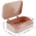 GAXIRE Box Soap Holder Lid Rice Kitchen Soap Case Soap Container Shampoo Small Drainage Shower Plastic Containers Drainer Dish Soap Bar Holder Facial Uk With Cover Pink Travel Abs Bracket Pink 13.5X9CM - Buy Online on GoSupps.com
