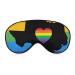 Texas Map LGBT Gay Pride Sleep Mask Eye Cover for Sleeping Blindfold with Adjustable Strap Blocks Light Night Travel Nap for Men Women