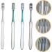 Buy Homsfou 4-Tooth Hygiene Toothbrush for Men - Lightweight Manual Travel Toothbrush | Adult Oral Care - Buy Online on GoSupps.com