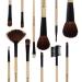 SHANY Professional 12 Piece Vegan Bamboo Makeup Brush Set | Natural Hair Cosmetics with Microfiber Pouch - Perfect for Flawless Makeup Application - Buy Online on GoSupps.com