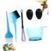 SOLUSTRE 5 pi ces Set de Outils de Coloration Cheveux Professionnel Bleu avec Bol Gradu Antid rapant Pinceau Poils Mixtes et Accessoires Durables pour Salon et Usage Domestique - Buy Online on GoSupps.com