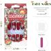 Vatocu Christmas False Nails - Long Xmas Snowflakes Glitter Ballerina Press on Nails (24pcs) - Acrylic Stick on Nails for Women and Girls - Buy Online on GoSupps.com