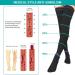 T.E.D. Anti Embolism Stockings 15-20 mmHg Compression - Unisex Black 3-Pack - Buy Online on GoSupps.com