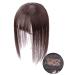 Clip In Crown Topper Real Hair with 3D Bangs for Thinner Hair - Dark Brown 30.5 cm Ideal Hair Accessory for Women - International Shipping Available - Buy Online on GoSupps.com