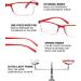 Buy Teraise Anti-Blue Reading Glasses for Men & Women | Comfortable 2.25x Fashionable Computer Glasses with Feather Hinges - Buy Online on GoSupps.com