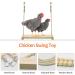 Chicken Swing and Xylophone Toys 2 Pack - Fun Entertainment for Poultry, Roosters, Hens, Chicks, Parrots, Macaws - Stress Relief for Birds - Buy Online on GoSupps.com