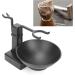 Sonew Shaving Brush Holder & Stand - Zinc Alloy Shaving Brush Set for Men | Beauty Salon & Household Use (Black) - Buy Online on GoSupps.com