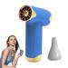 Handheld Hair Dryer Battery Operated Hair Dryer Cordless Hot Air Hair Dryer Rechargeable Personal Cordless Turbos Fan Dry Blower with Adjustable Speed for Travel Use Blue High Speed turbine Hair Dryer