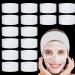 RONRONS 100 Pieces Disposable Spa Headbands  Facial Headband for women  Non-Woven White Skincare Head Wraps  Professional Elastic Hair Band Makeup Hair Wrap for Esthetician Supplies Beauty Salon Use