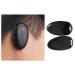 VANTOBEST 10Pairs Black Plastic Hair Dye Earmuffs Professional Ear Protectors Ear Caps Ear Muffs Salon Supplies for Hairdressing Dye Coloring