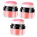 IWOWHERO 3pcs Oil Control Cushion Blush Matte Blush Creme Blush Korean Blush Face Shimmer Blush Plastic Rosy