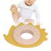 Wooden Silicone Teething Ring - Animal Shape Baby Chewing Ring for Newborns 0-12 Months - Buy Online on GoSupps.com