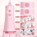 350mL Water Flosser - Cordless Dental Oral Irrigator with 6 Jet Tips 3 Modes USB Rechargeable IPX7 Waterproof - Perfect for Home & Travel (Pink - Buy Online on GoSupps.com
