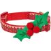 Blueberry Pet 10+ Designs Holiday Christmas Festival Dog Collars, Collar Covers Small Holly
