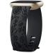 Oielai sunflower engraved bracelet compatible with Fitbit Versa 3/Fitbit Versa 4/Fitbit Sense/Fitbit Sense 2 bracelet Women soft sports silicone replacement wristband for Versa 3/Verse 2/Sense Black S 4.7 ''-7.