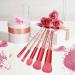 5 Pc Portable Makeup Brushes Set with Storage Bag | Professional Eyebrow Eyeshadow & Foundation Brushes for Daily Use | International Shipping Available - Buy Online on GoSupps.com