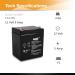 Casil 12V 5Ah SLA AGM VRLA Rechargeable Battery - Replacement for Alarms Security Systems and Garage Door Openers (Chamberlain Genie Liftmaster Craftsman Workhorse - Buy Online on GoSupps.com