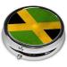 Old Jamaican Flag Portable Metal Pill Box | Round 3-Compartment | Travel-Friendly Design for Small Pills - Buy Online on GoSupps.com
