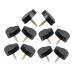 5 Pairs Heart Shaped High Heel Pads Replacement Heel Caps Heel Caps for Repairing Shoe Heart Heel Tips Heel Tips for Replacement Heel Replacement Tips PVC Shoe Spikes Wear Shoes Black 2.00X2.00X2.00CM