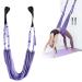 Wiyety Yoga hammock: aerial yogauch yogagurt leg stretcher highly elastic resistance tapes for inversion Stretch exercise band for yoga ballet pilates gymnastics (purple)