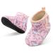 JOINFREE Baby Girls Boys House Shoes Baby Slippers with Non-Slip Rubber Sole Toddlers Cozy Home Booties 7/7.5 UK Child Pinkhorse