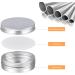 Sopito Aluminum Tins - 24 Pack 60ml Empty Round Tins for Lip Balm Cosmetics Mini Candles & Crafts - Buy Online on GoSupps.com