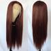QD-Tizer 22 Reddish Brown Lace Front Wig - Long Straight, Heat Resistant, Glueless for Fashion - Buy Online on GoSupps.com