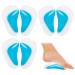 Sibba 3 Pairs Gel Arch Support Insoles  Orthotic Insoles Silicone Orthopedic Foot Insoles Arch Support Insoles Plantar Fasciitis Shoe Arch Support Gel High Heel Inserts Cushion Pads Blue