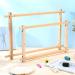 Adjustable Bamboo & Beech Wood Cross Stitch Frame Set - 2 Pcs | Tapestry & Embroidery Frames for Quilting & Needlepoint | Sewing Projects Craft Holder - 21.5 x 12 & 26 x 17.7 - Buy Online on GoSupps.com