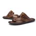 Men's Toe Flat Plat Slippers Summer Dual-use Non-slip Wear-resistant Mens Foot Correction Flip Flops for Bunion Splints Plantar Fasciitis Correction Sandal ( Color : Brown  Foot length : 26cm ) 26cm Brown