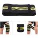 Zerone Sports Knee Bandage Wrap - Elastic Kneepad Straps for Gym Weightlifting & Cross Training - Compression & Support in Black & Yellow - Buy Online on GoSupps.com