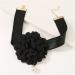 OralGos Camellia Necklace - Floral Choker & Rose Flower Jewelry for Women & Girls | Elegant Black Fabric Accessory - Buy Online on GoSupps.com