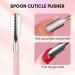 Makartt Nail Shaver - Double Head Cuticle Pusher Pink Stainless Steel Tool for DIY Nail Art & Manicure - Buy Online on GoSupps.com