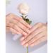 Buy Peachy Pink Gel Nail Strips | 22 Long-Lasting Self-Curing Nail Wraps | Easy Application with Prep Pads & Tools - Buy Online on GoSupps.com