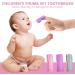 Silicone Finger Toothbrush for Toddlers and Baby Teething Massager - Gentle Oral Hygiene Training - 3 Pack (Girls) - Buy Online on GoSupps.com