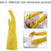 Kimefot 6 Pairs Dishwashing Gloves Rubber Gloves Yellow Flock Lined Heavy Duty Kitchen Gloves Medium - Buy Online on GoSupps.com