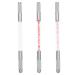 TEHAUX Lot de 3 Stylos Sourcils Double T te Manche en Cristal Outils Manuels pour Tatouage et Broderie des Sourcils Couleurs Assorties Stylo Manuel Brod Professionnel pour